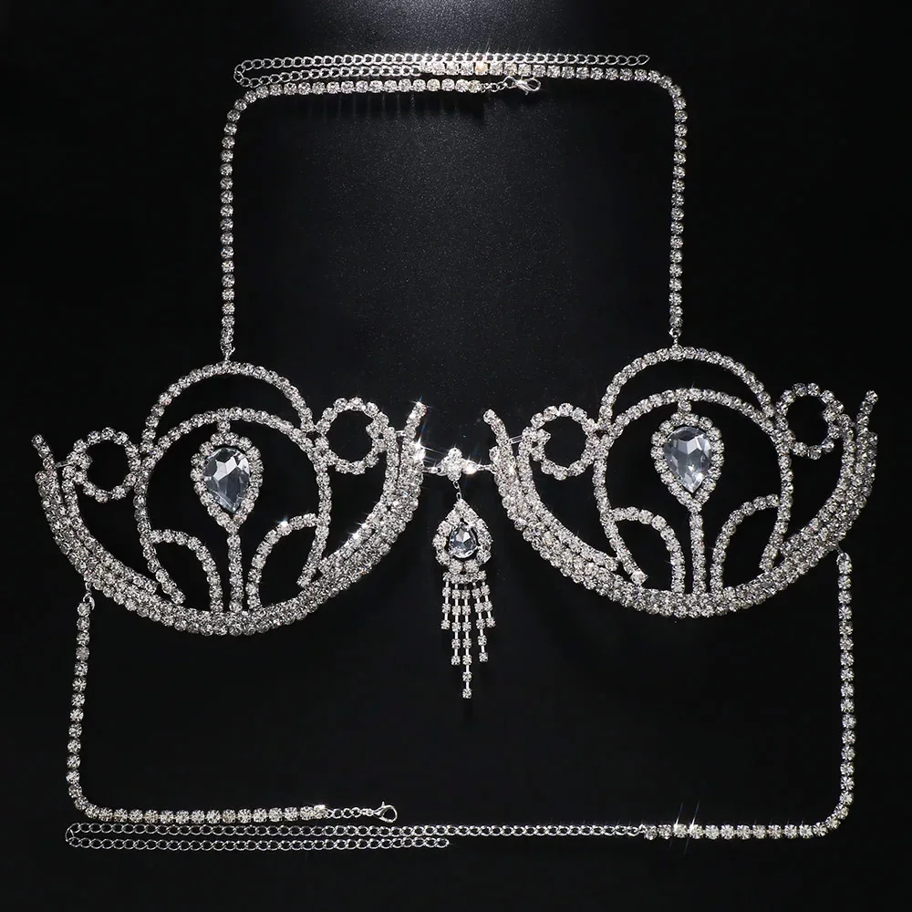 Luxury Rhinestone Bikini Bra G - đánh giá và giá Body Jewelry Retainers