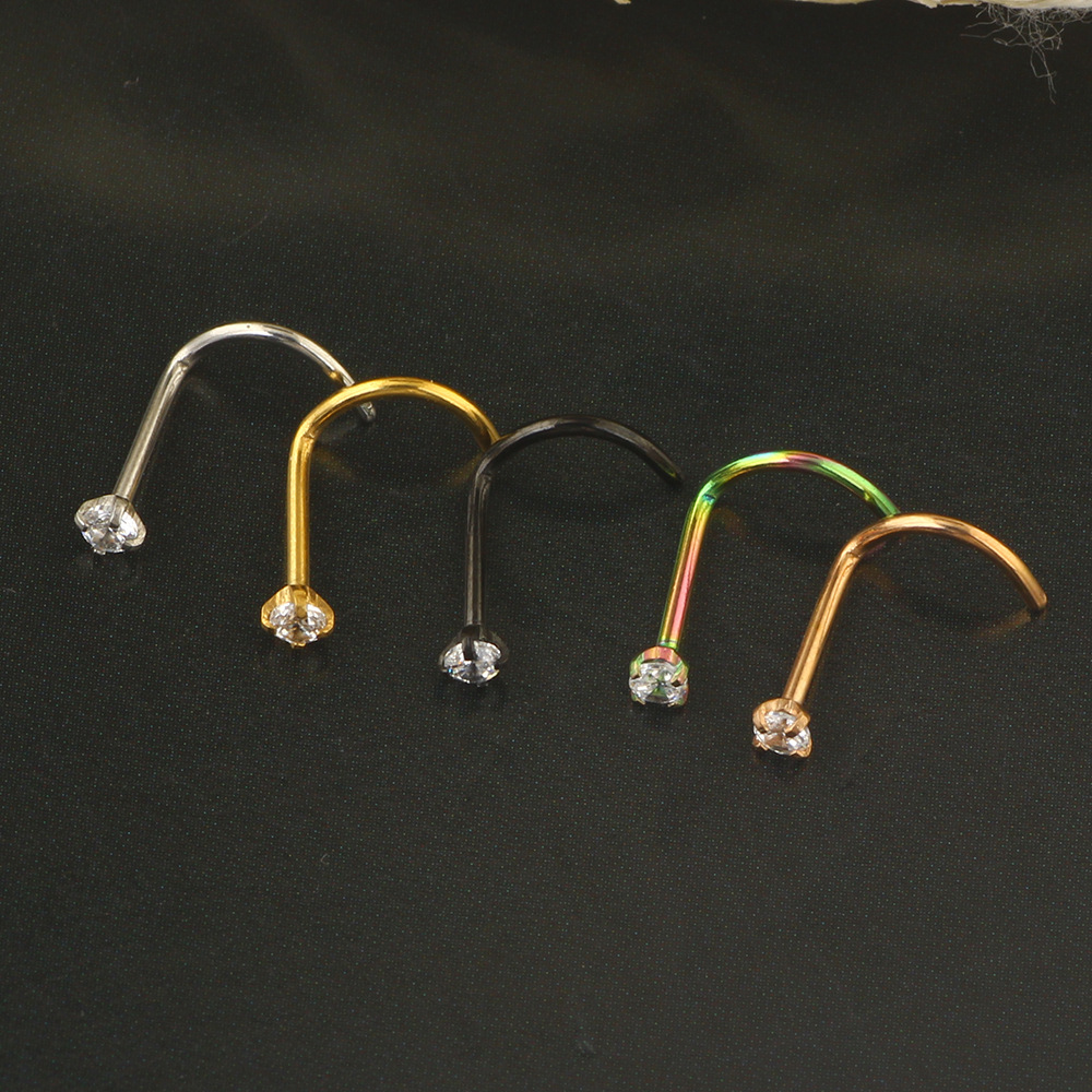 20G Nose Rings Studs 316L Surg - đánh giá và giá Body Jewelry Surgical Steel