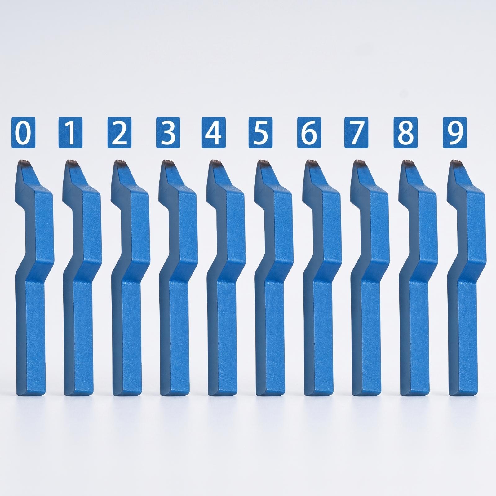 Curved Number Stamp Set Jewelr - đánh giá và giá Body Jewelry For You