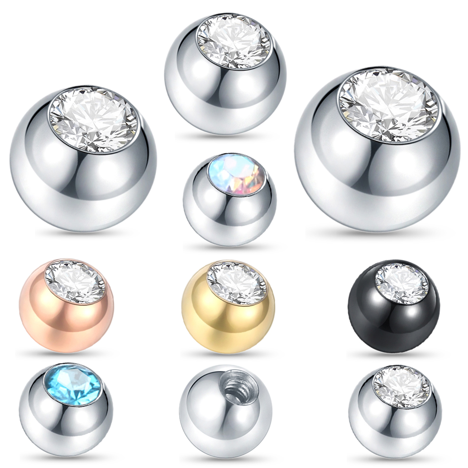 10 Chiếc Vít Thép Không Gỉ Bón - đánh giá và giá Body Jewelry Replacement Ball