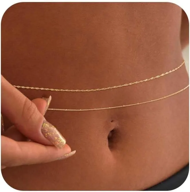 14k Gold Plated 26-33Inch Adju - đánh giá và giá Body Jewelry For You