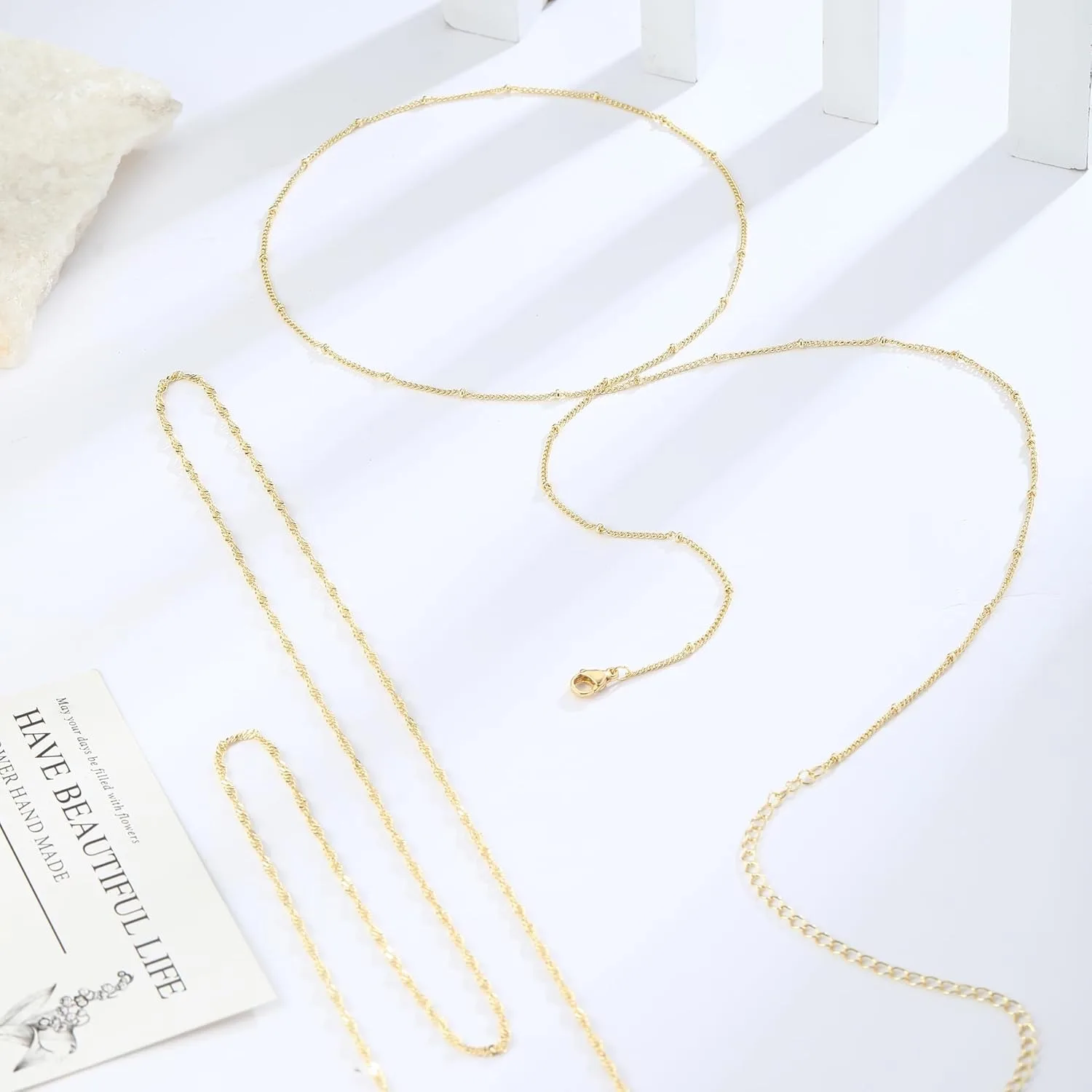 14k Gold Plated 26-33Inch Adju - đánh giá và giá Body Jewelry For You