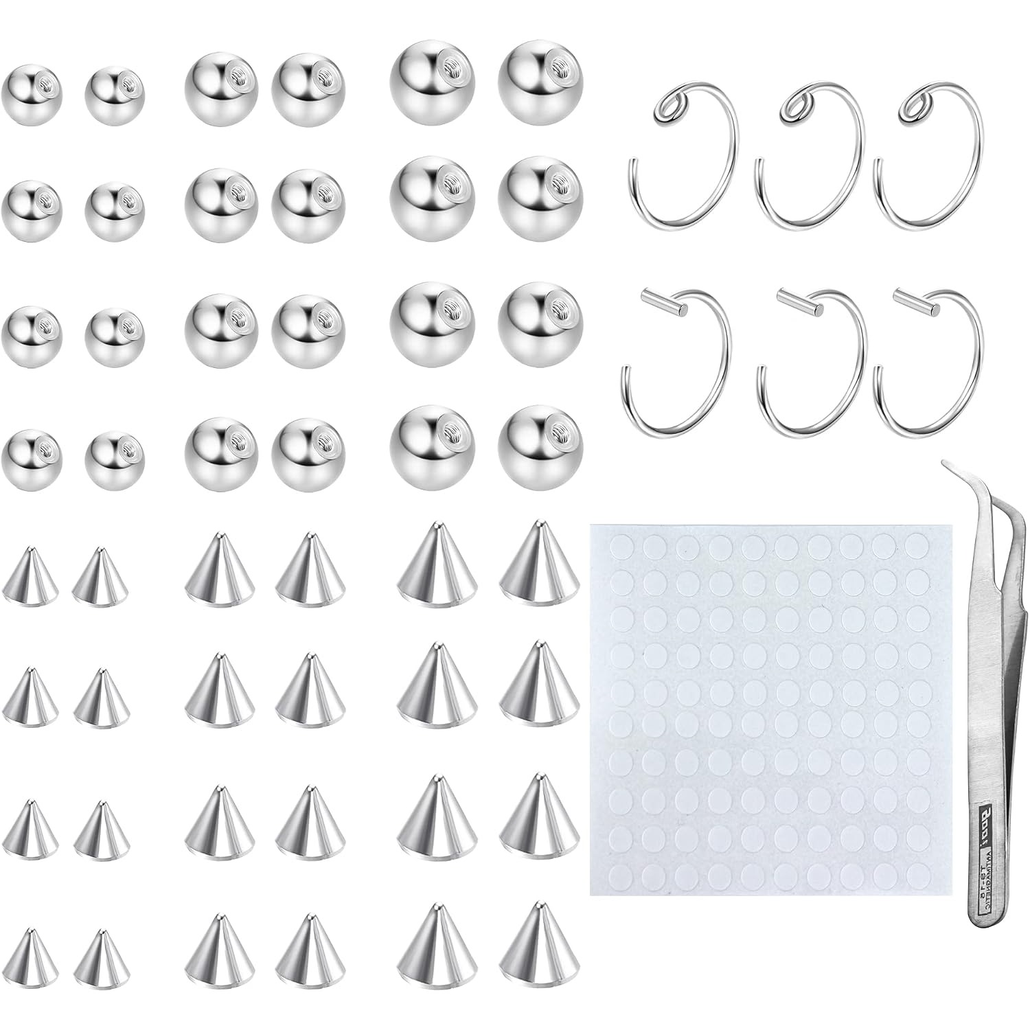 Drperfect Fake Eyebrow Ring Fa - đánh giá và giá Body Jewelry Replacement Ball